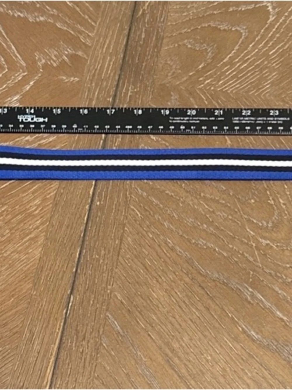 Polo Ralph Lauren Blue, White & Black Striped Slip Belt